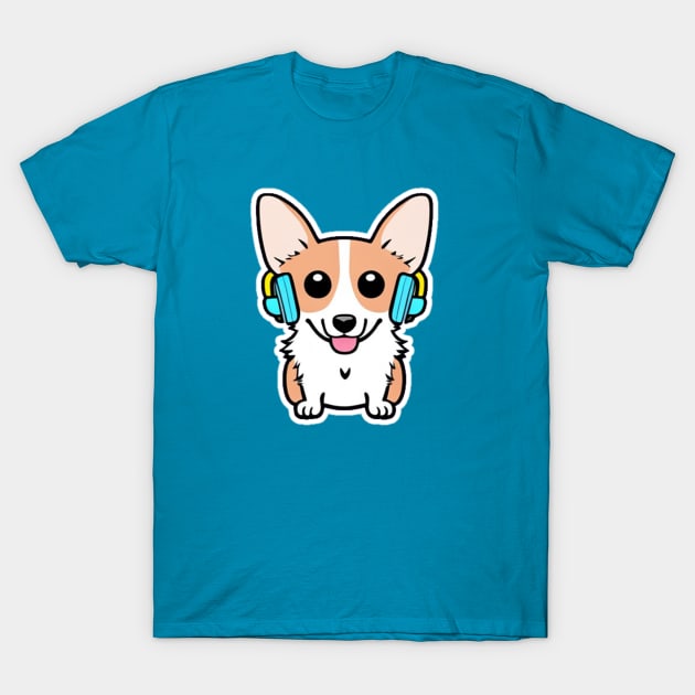 Jammin' Corg T-Shirt by Artful Gifts